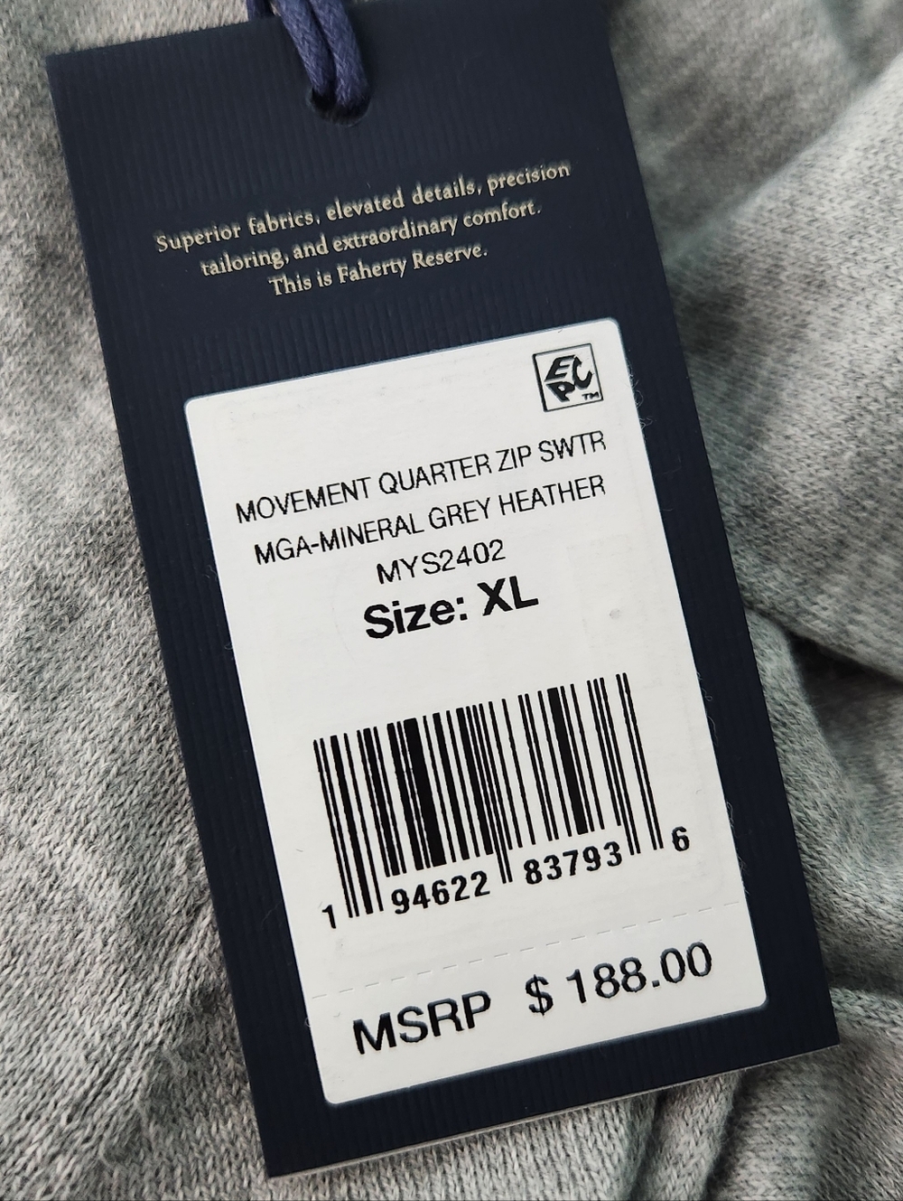 Faherty Movement Sweater - Zip Neck - Picture 8 of 8